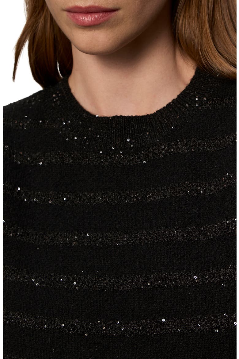 Shine Sleeveless Sweater, Alternate, color, BLACK/ MULTI
