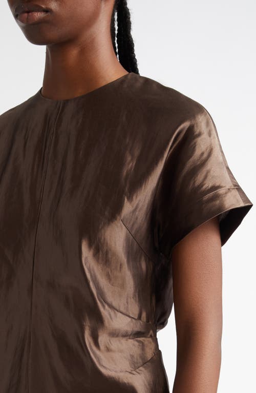 LOULOU DE SAISON LOULOU DE SAISON PERO LINEN & SILK SATIN TOP