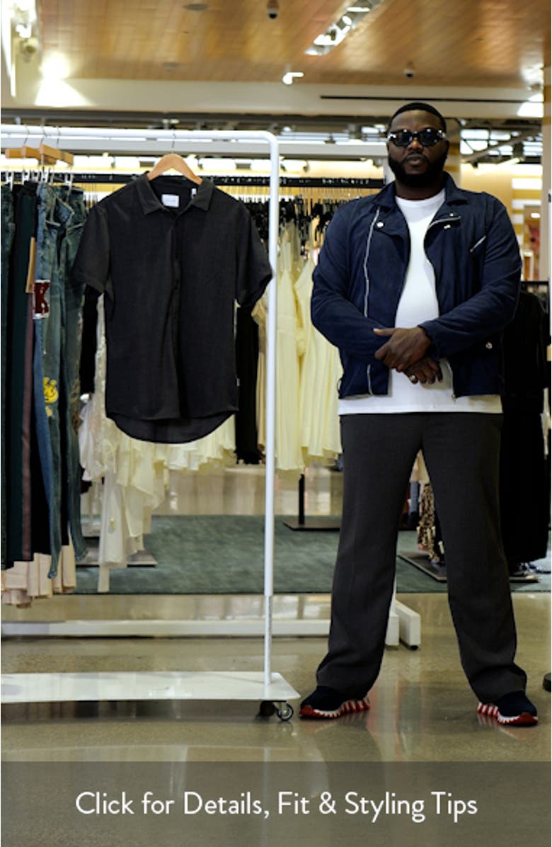 Camino Short Sleeve Knit Button-Up Shirt, sales video thumbnail