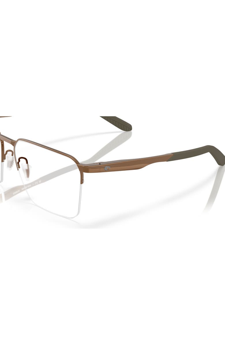 Costa 55mm Square optical glasses, Alternate, color, Brown