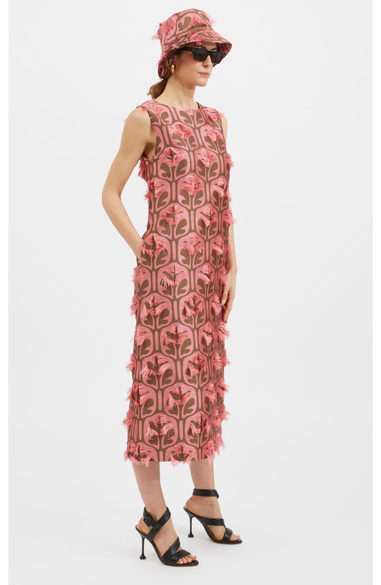 La DoubleJ Column Dress, Main, color, Jacquard Gyn Chocolate