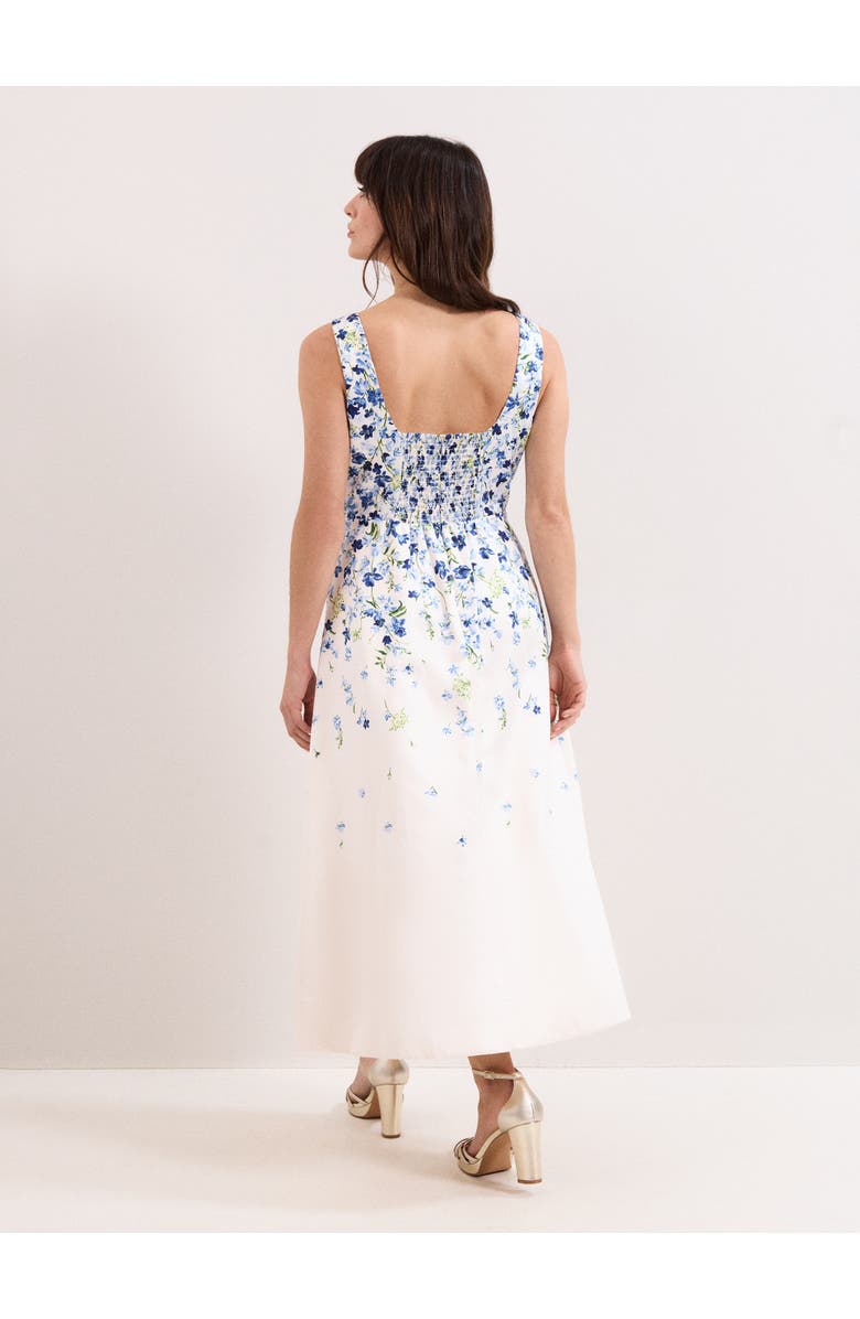 Phase Eight Orla Floral Midi Dress, Alternate, color, Cream