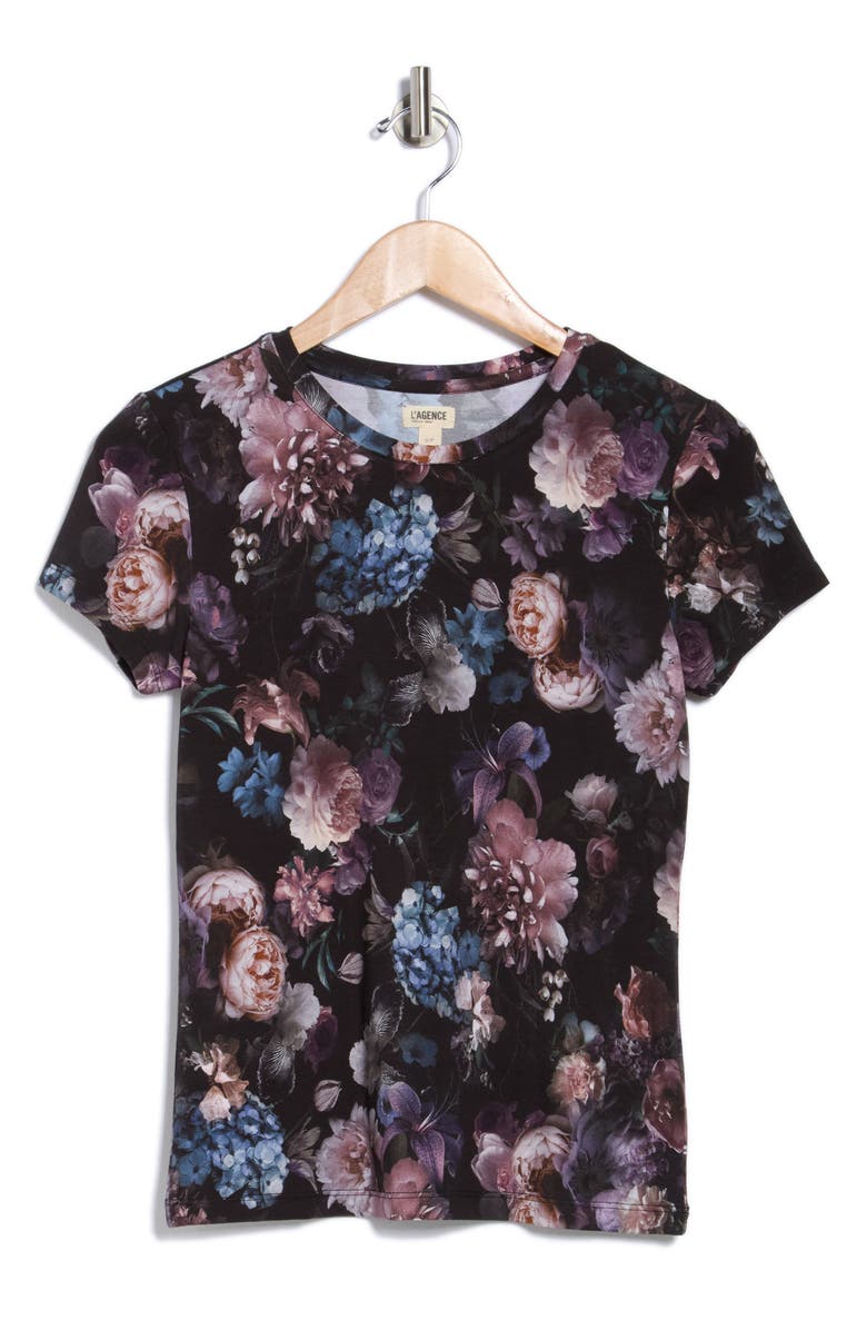 L'AGENCE Resi Floral Tee, Alternate, color, 