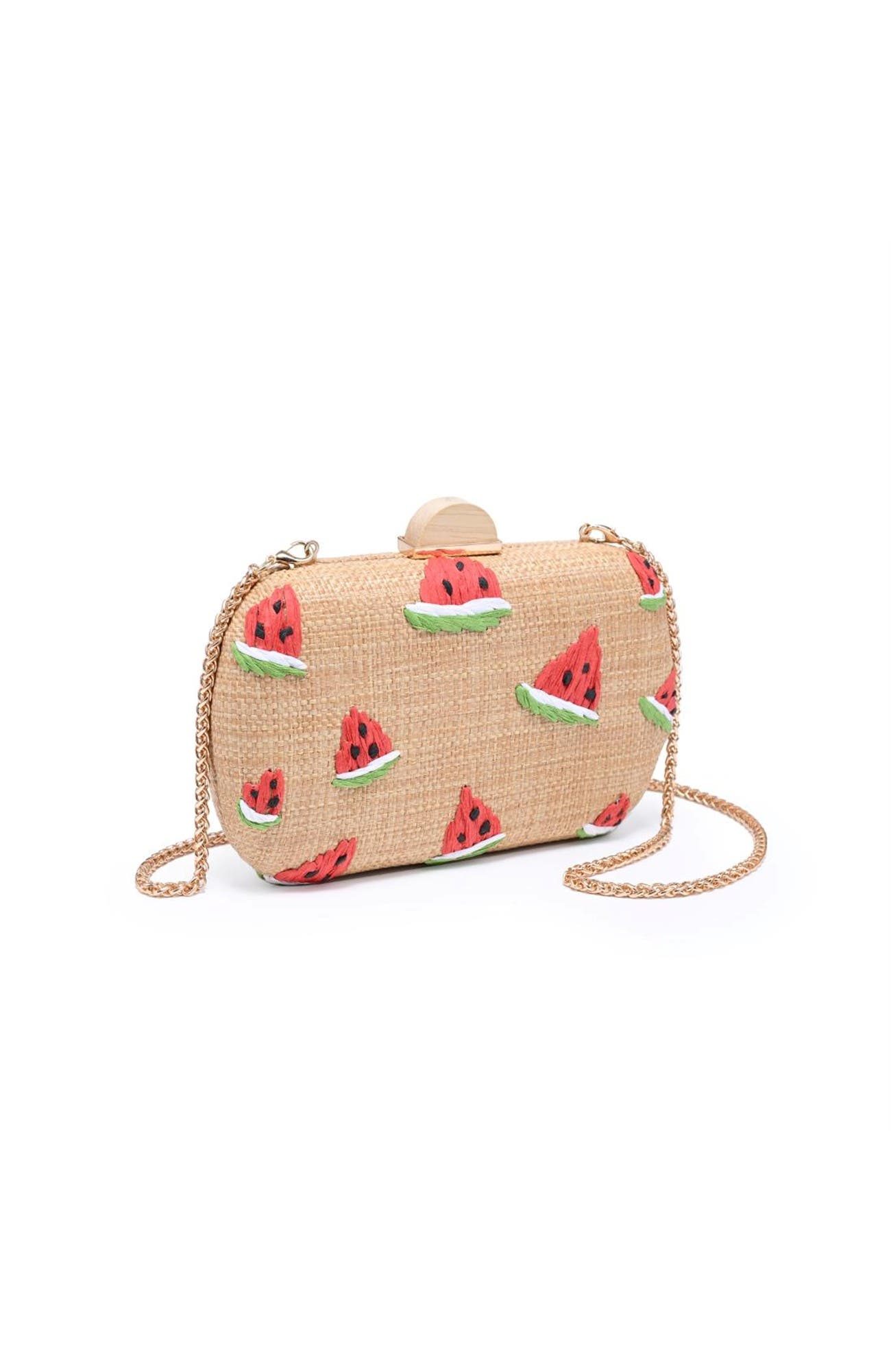 Pebbles Evening Bag, Alternate, color, Watermelon