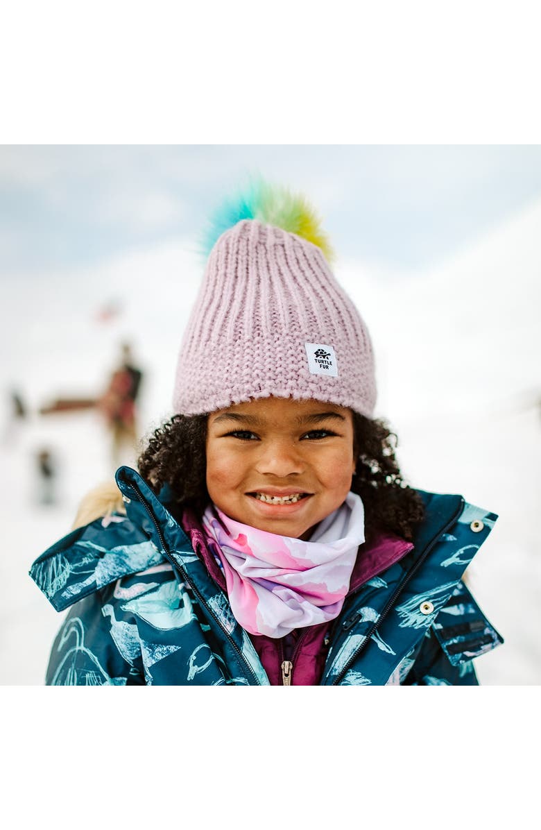 Turtle Fur Kids Suzie Pom Winter Hat, Alternate, color, Lilac