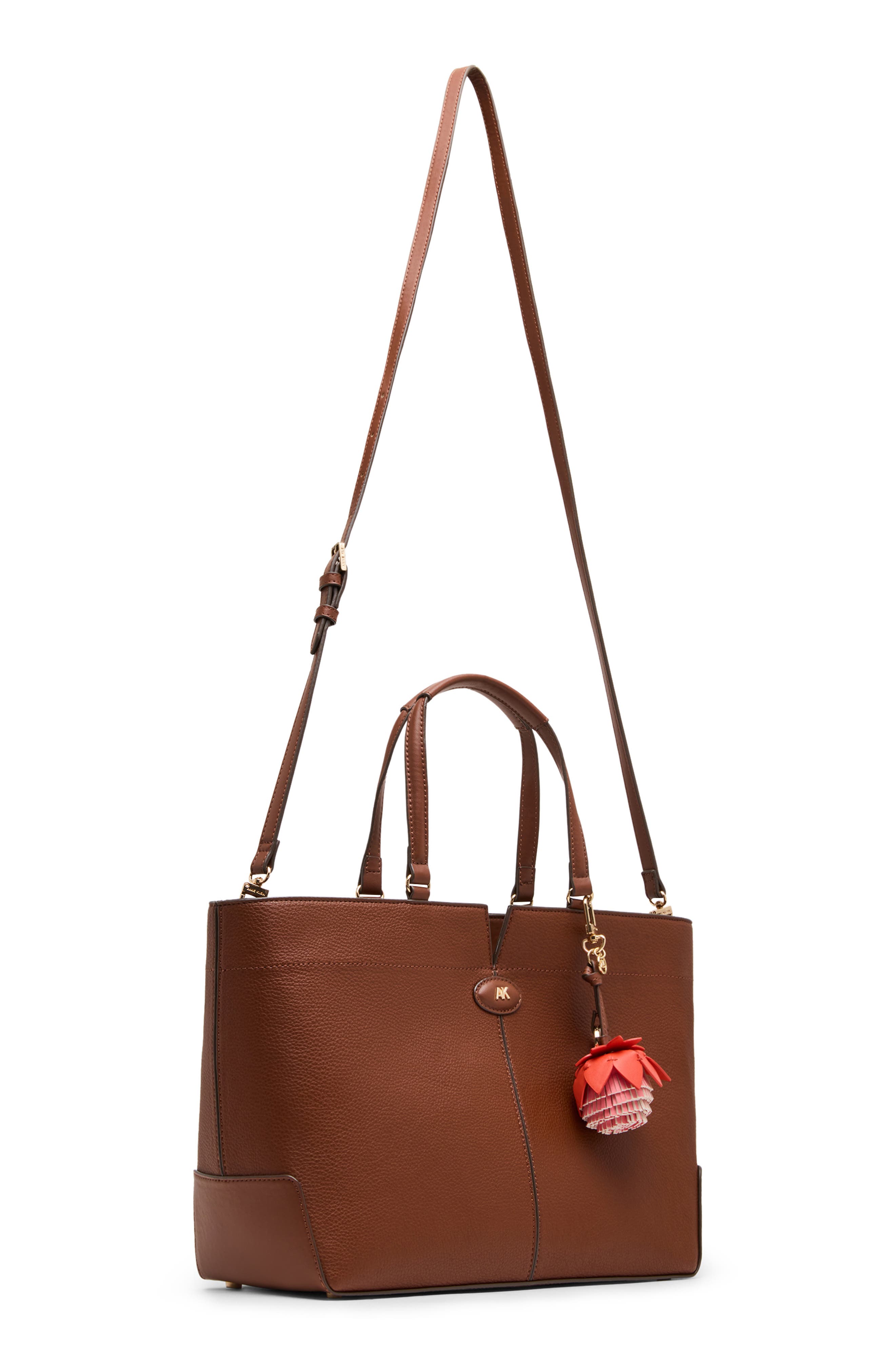 Anne Klein Large East West Tote, Alternate, color, Hazelnut