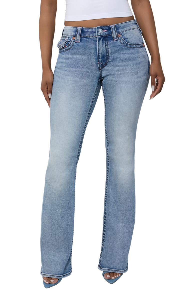 Becca Mid Rise Bootcut Jeans, Main, color, WILD LAUREL