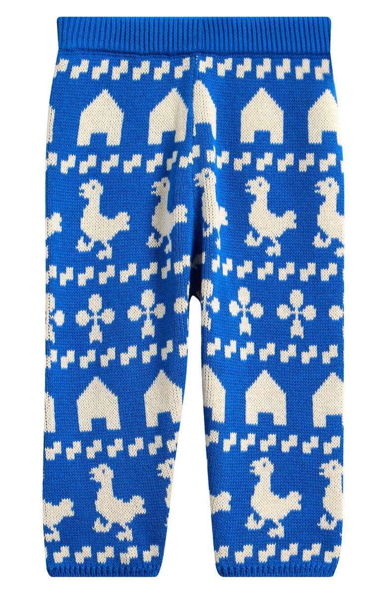 Bobo Choses Farm All Over Organic Cotton Sweater Pants, Main, color, Blue