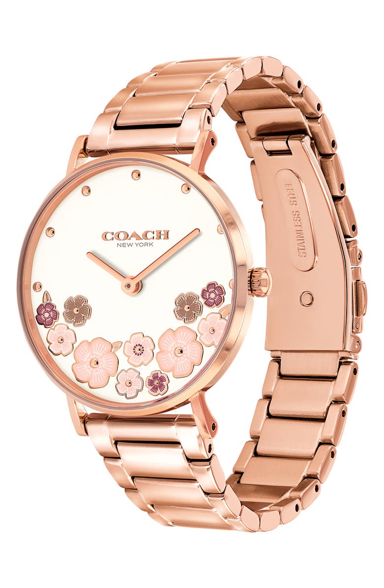 COACH Perry Bracelet Watch, 36mm, Alternate, color, Chalk