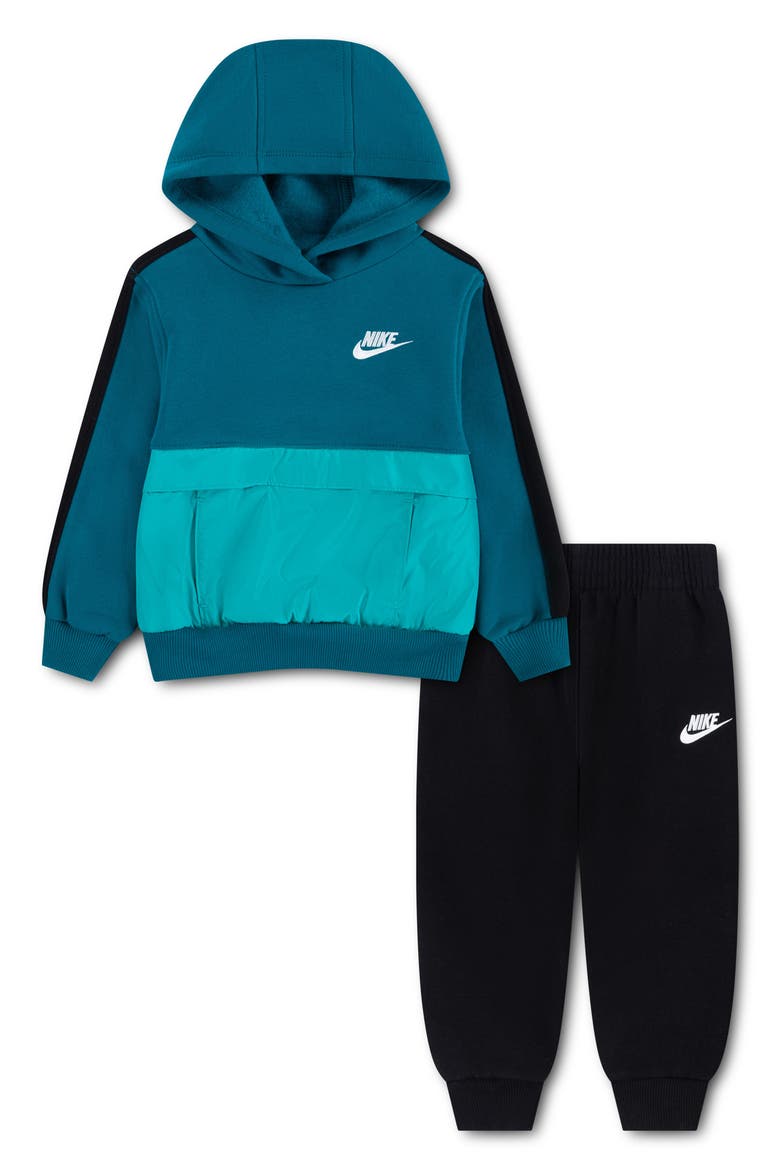 Kids' Fleece Hoodie & Joggers Set, Main, color, BLACK
