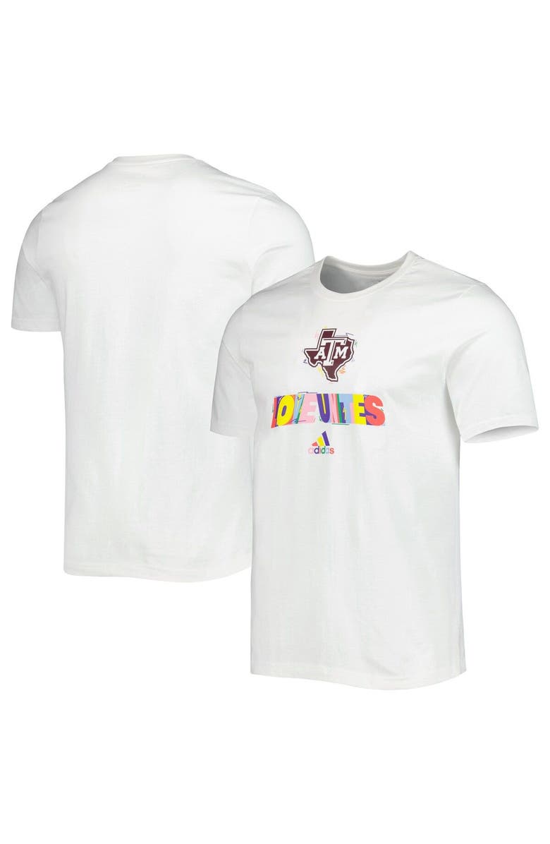 adidas Men's adidas White Texas A&M Aggies Pride Fresh T-Shirt, Main, color, White