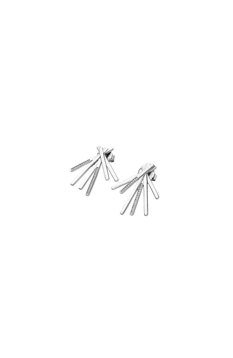 Lucy Quartermaine Fan Key Studs, Main, color, Sterling Silver