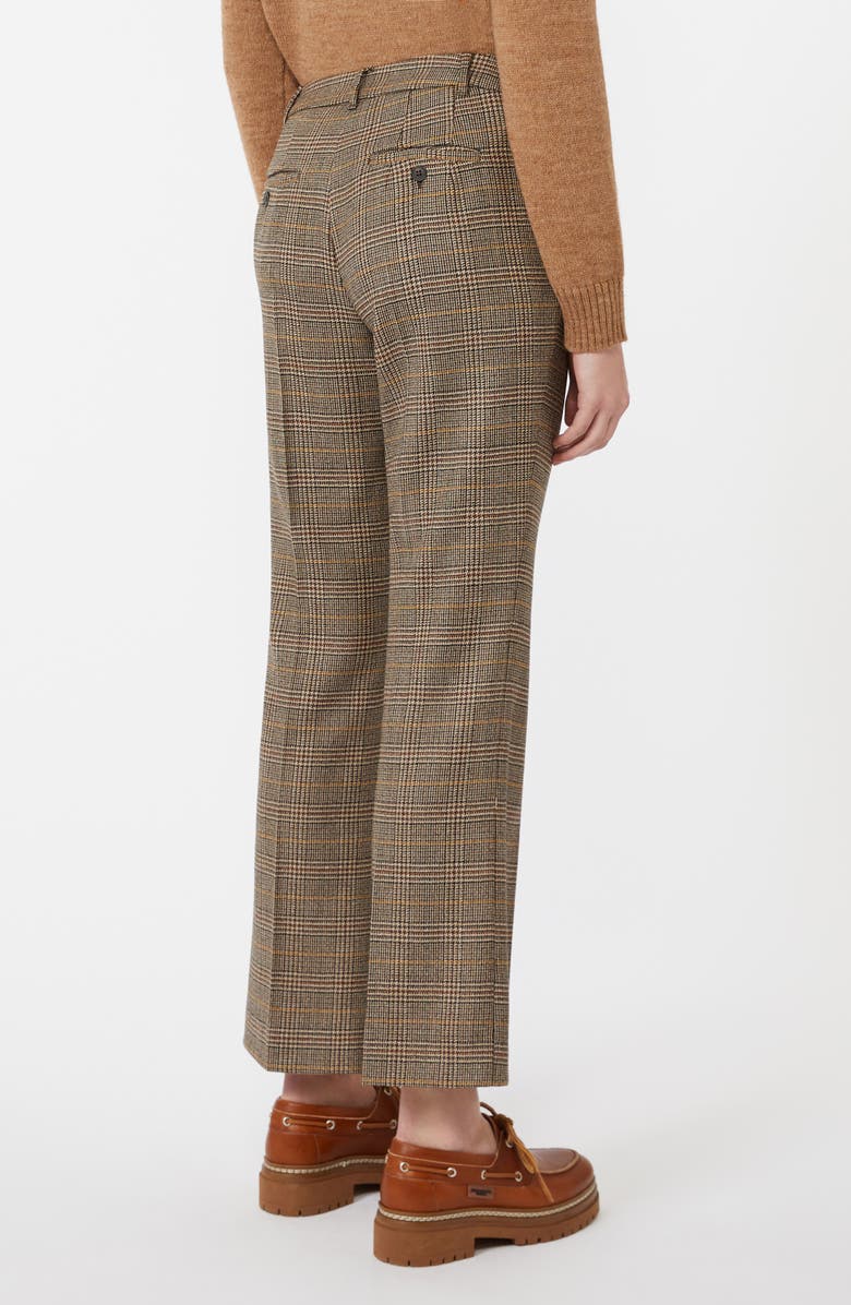 Weekend Max Mara Baco Plaid Pants, Alternate, color, Chocolate