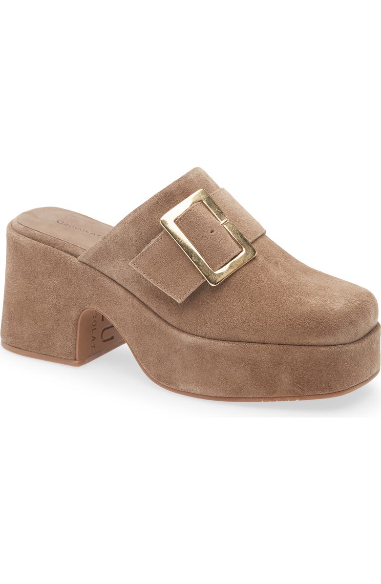 Chocolat Blu Haze Platform Mule, Main, color, Toffee Suede