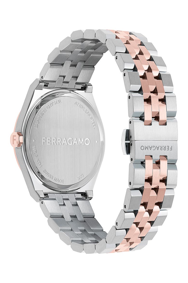 Vega Bracelet Watch, 40mm, Alternate, color, TWO TONE