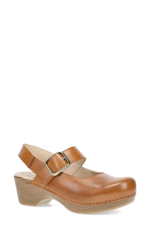 Shantell Leather Slingback Mary Jane