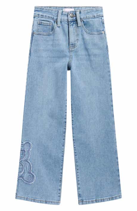 YMI Kids' Bear Patch Wide Leg Jeans