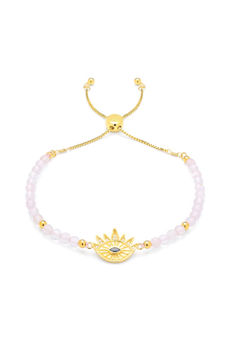 Heart Healing Evil Eye Bracelet, Main, color, Gold