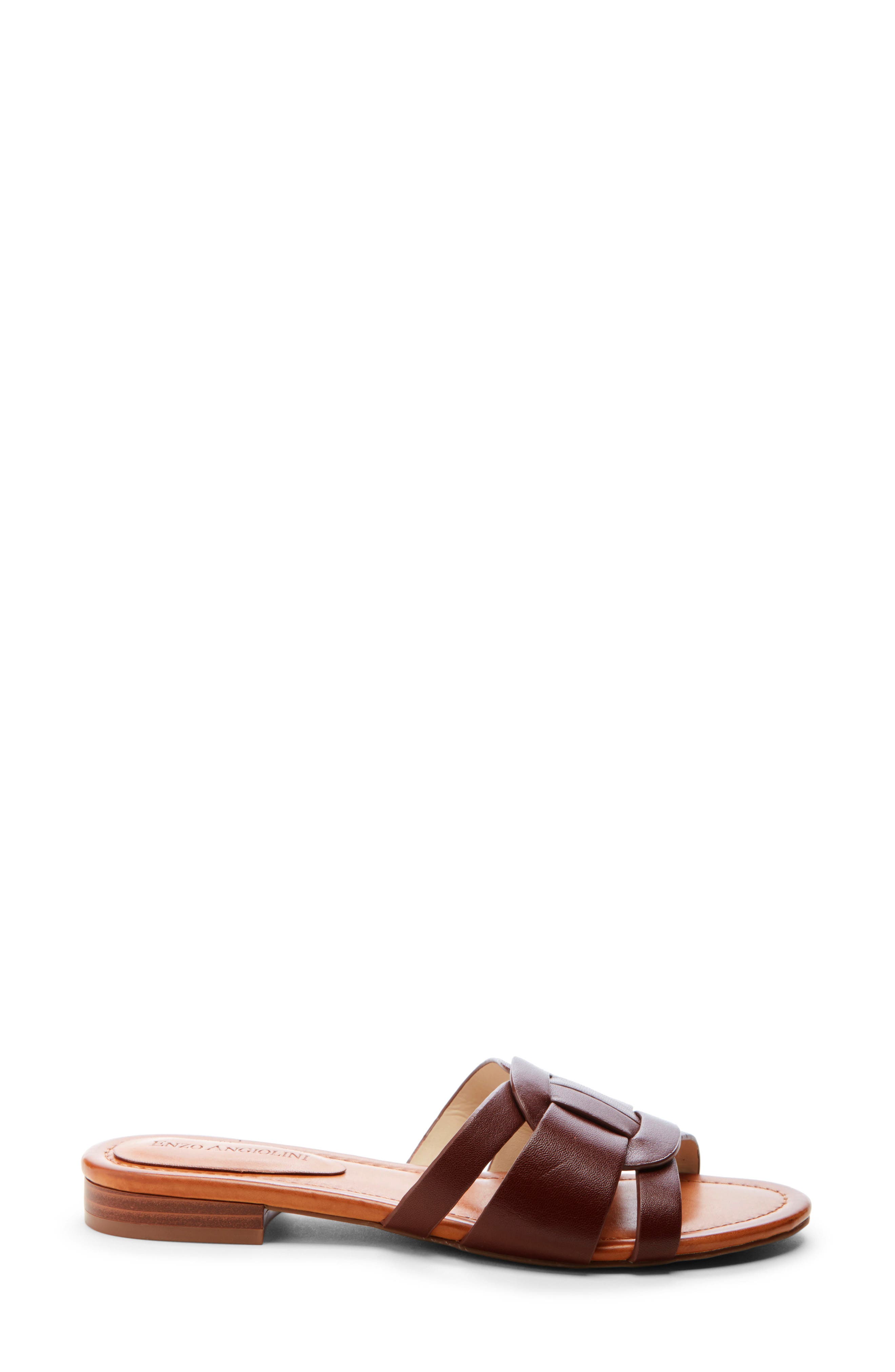 Golda Slide Sandal, Alternate, color, TERRACOTTA LEATHER