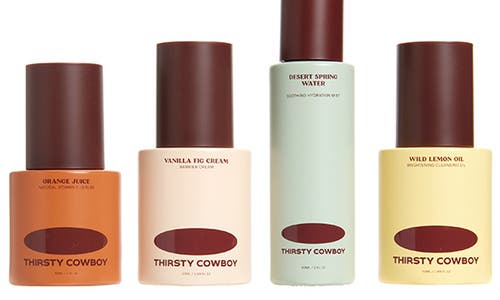 Thirsty Cowboy The Desert Market 4-piece Skin Care Set $150 Value In Transparent
