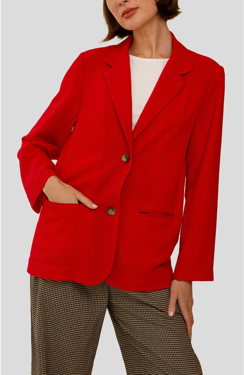Whimsy + Row Parker Blazer, Alternate, color, Red