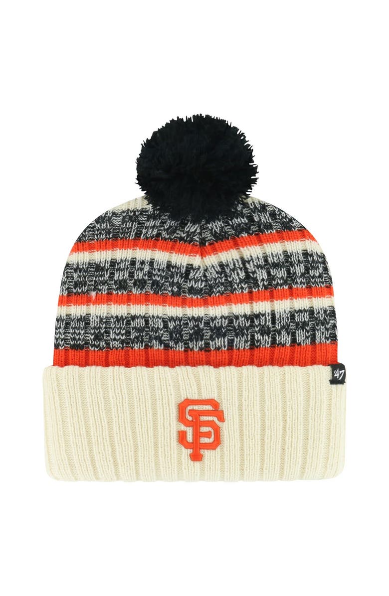 '47 Men's '47 Natural San Francisco Giants Tavern Cuffed Knit Hat with Pom, Main, color, Natural