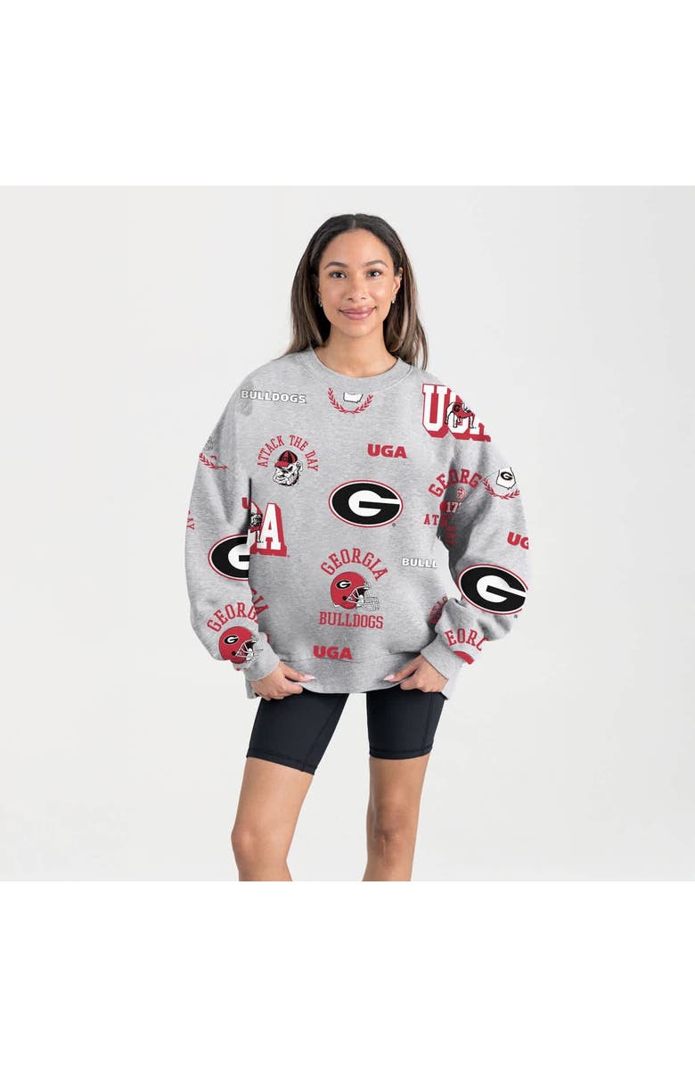 GAMEDAY COUTURE Women's Gameday Couture Gray Georgia Bulldogs Always on Repeat Fleece Sweatshirt, Main, color, Gray