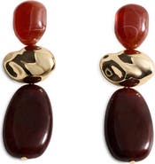 MANGO Statement Drop Earrings