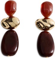 MANGO Statement Drop Earrings