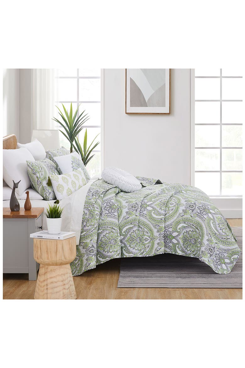 Pure Melody Quilt Bedding Set, Alternate, color, GREEN