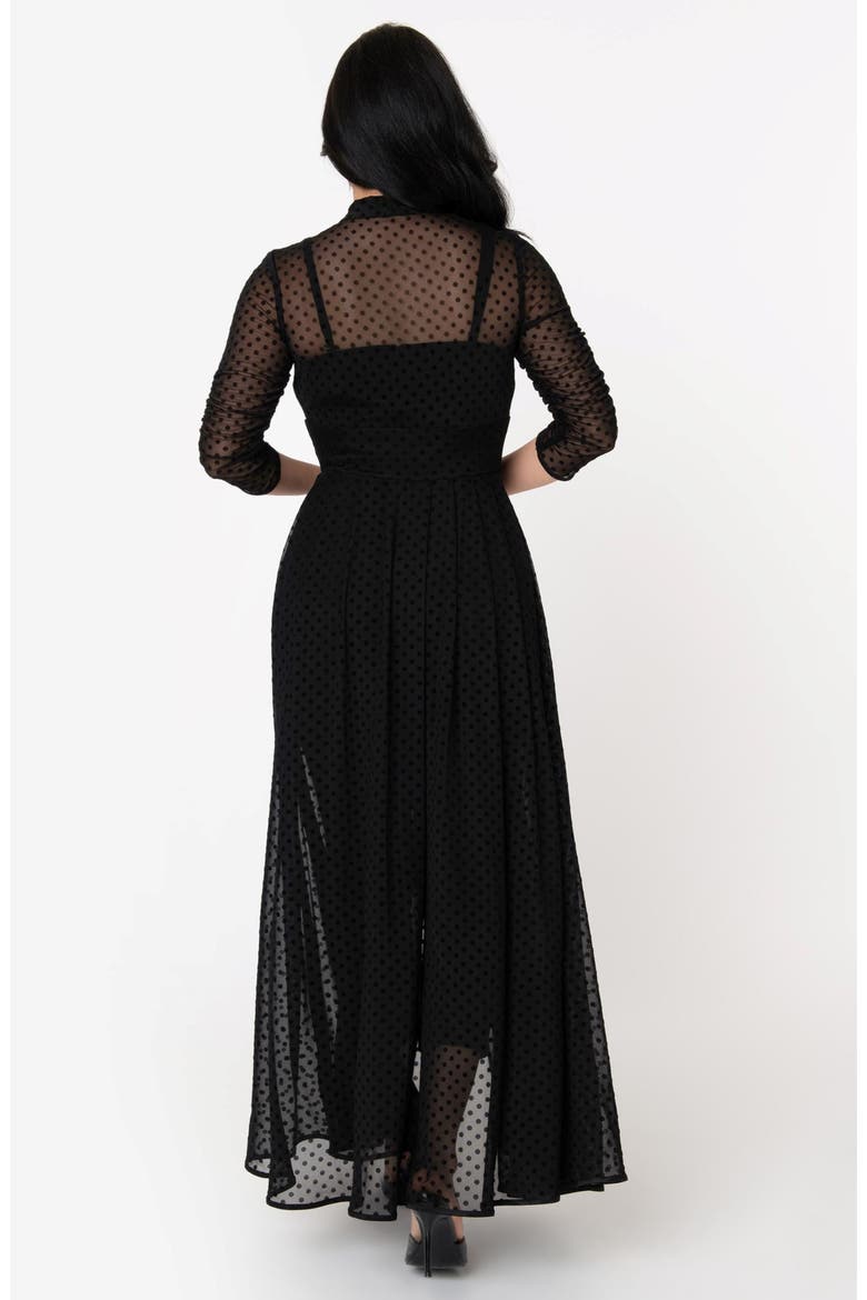 Three Quarter Sleeved Starlet Duster, Alternate, color, Black
