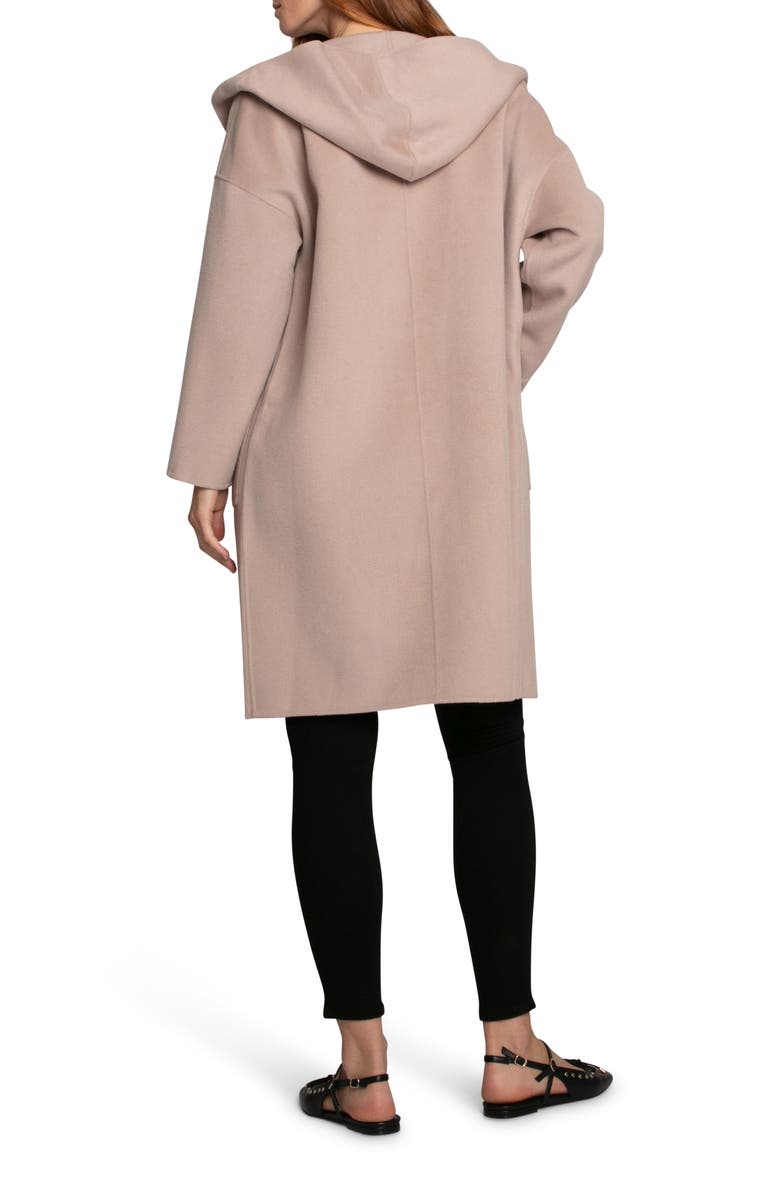 Belle & Bloom Sunday Morning Wool Blend Coat, Alternate, color, Sand