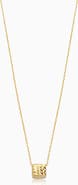Oradina 14K Yellow Gold Cubism Pendant Necklace