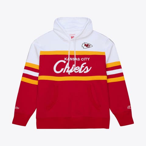 Men's Red Mitchell & Ness Kansas City Chiefs Head Coach Hoodie