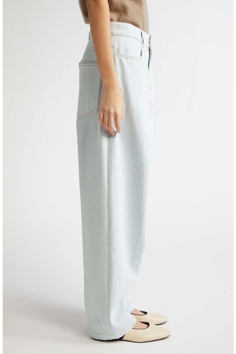 Borrowed Tapered Jeans, Alternate, color, ICE BLUE