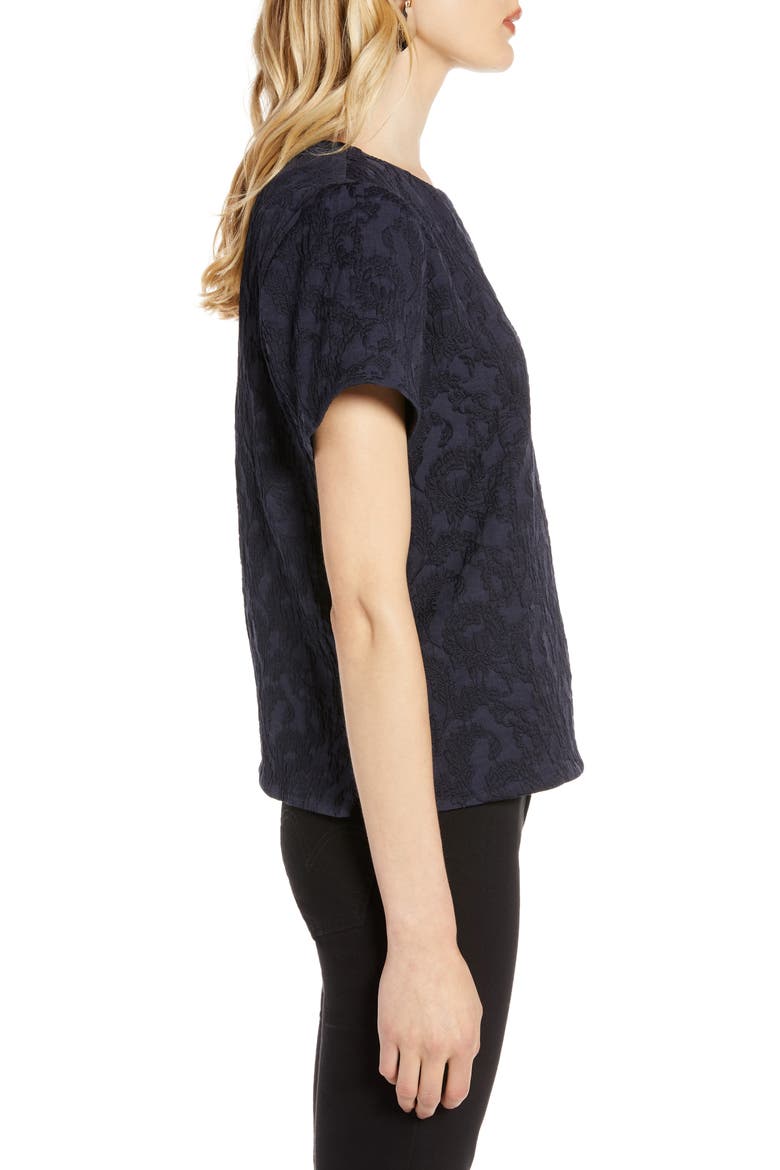 Jacquard Top, Alternate, color, NAVY PEACOAT