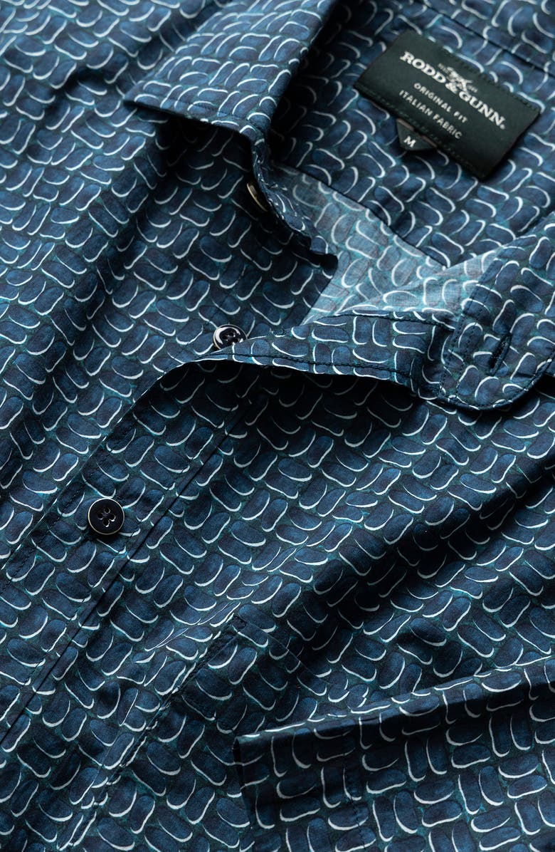 Rodd & Gunn Keystone Print Short Sleeve Button-Up Shirt, Alternate, color,