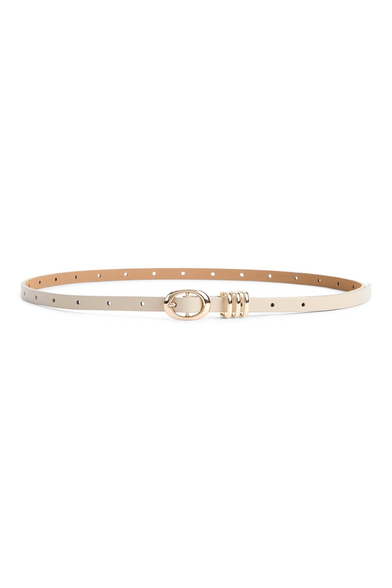 Triple Keeper Belt, Main, color, IVORY