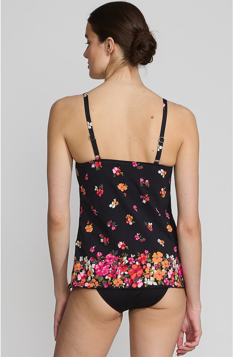 Lands' End Tulip Hem Tankini Top, Alternate, color, Black