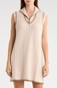 UGG® Rylynn Quarter-Zip Sleeveless Minidress