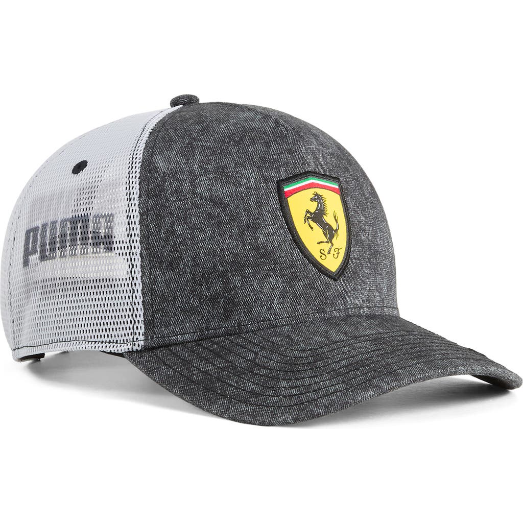 PUMA x Ferrari Race Desert Sun Baseball Cap in Puma Black