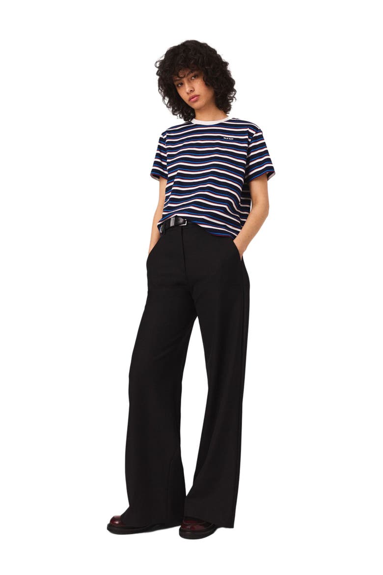Suit trousers with pintucks, Main, color, Navy