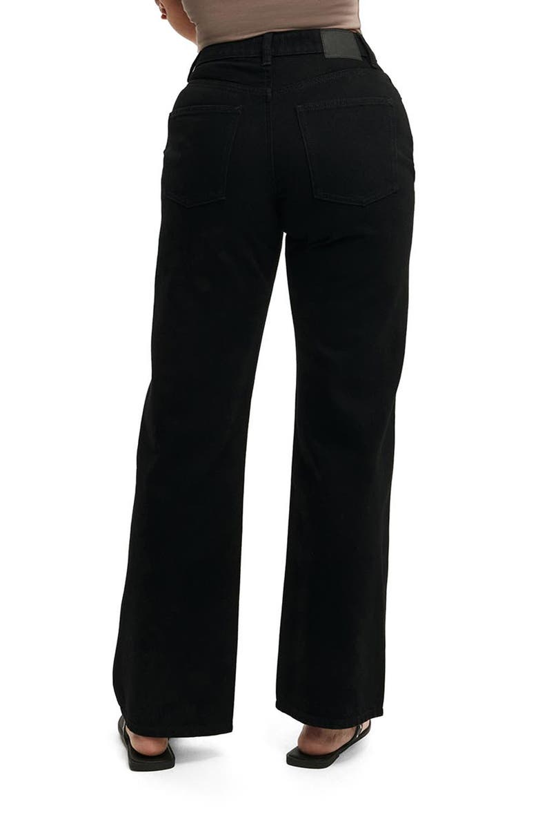 Cotton On Curvy 91 High Waist Straight Leg Jeans, Alternate, color, Aquarius Black