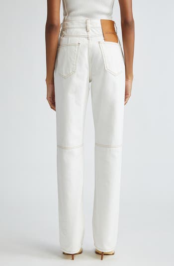 Jacquemus Le de-Nîmes Droit High Waist Straight Leg Jeans Jacquemus Le de-Nîmes Droit High Waist Straight Leg Jeans