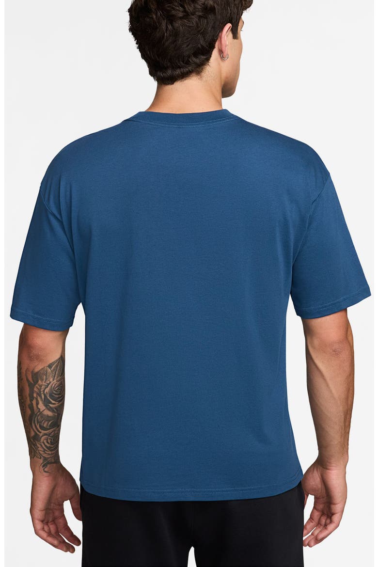 Essential Cotton Boxy T-Shirt, Alternate, color, COURT BLUE