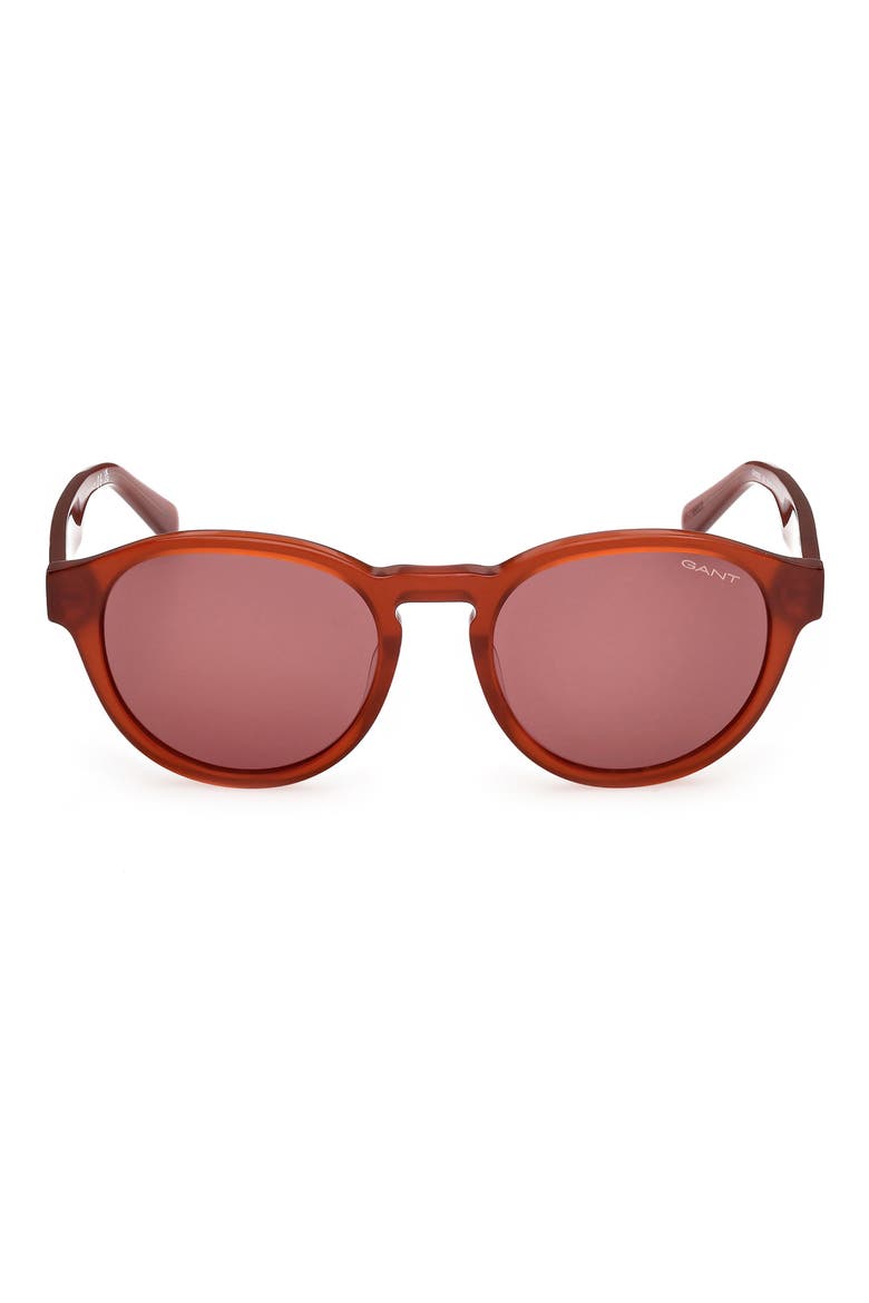Round Sunglasses, Main, color, SHINY ORANGE / ROVIEX