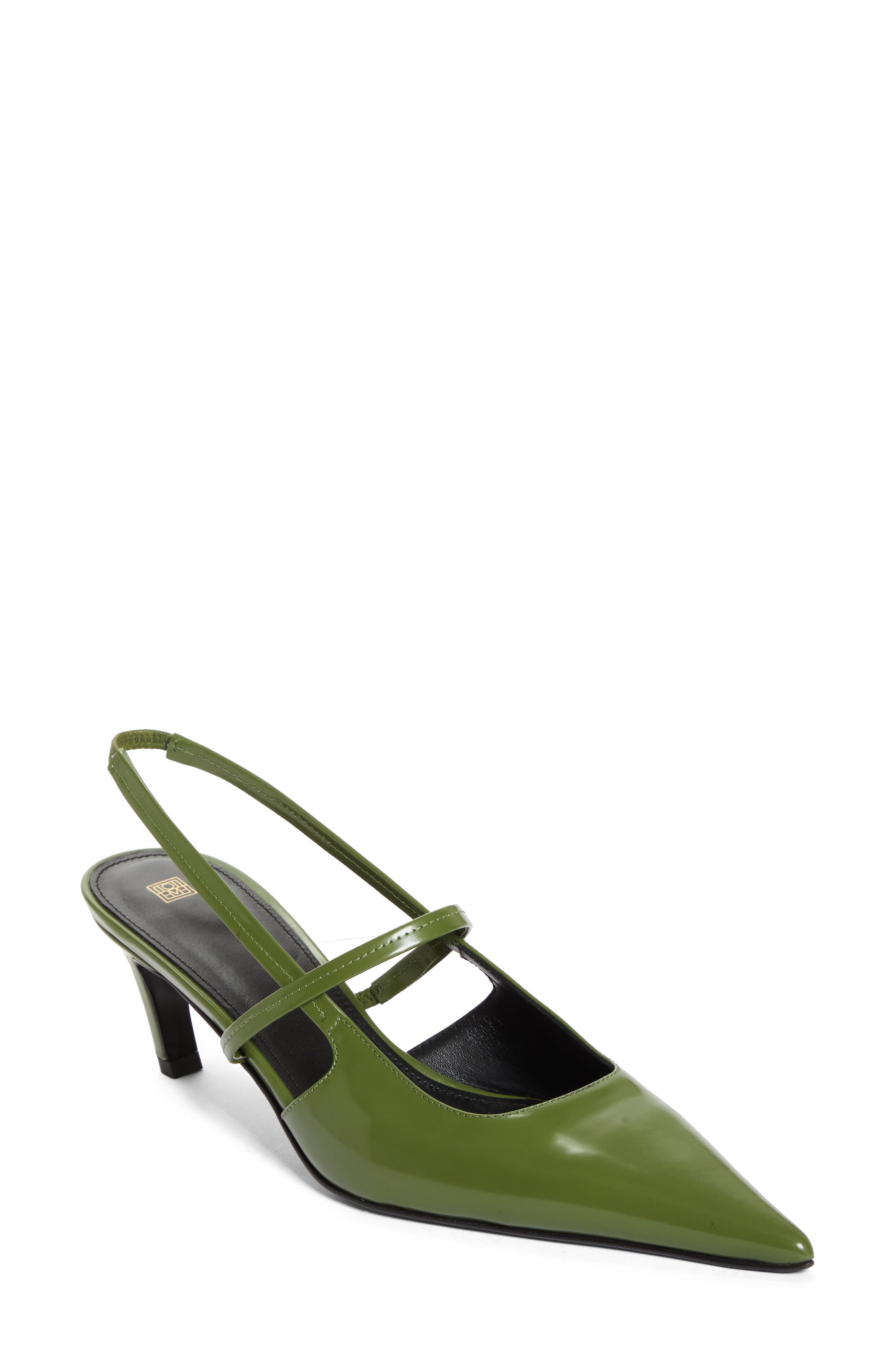 TOTEME The Sharp Kitten Heel Slingback Pump, Main, color, 