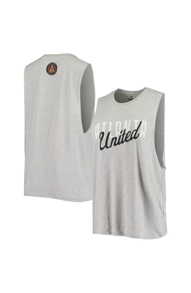 FANATICS Women's Fanatics Branded Gray Atlanta United FC Speed Lab SumSweet Tri-Blend Muscle Tank Top, Main, color, 