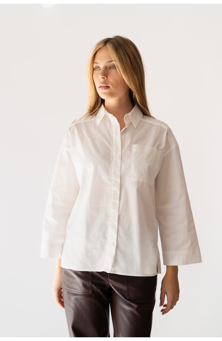 Shani x By Tess La Chemise, Alternate, color, White