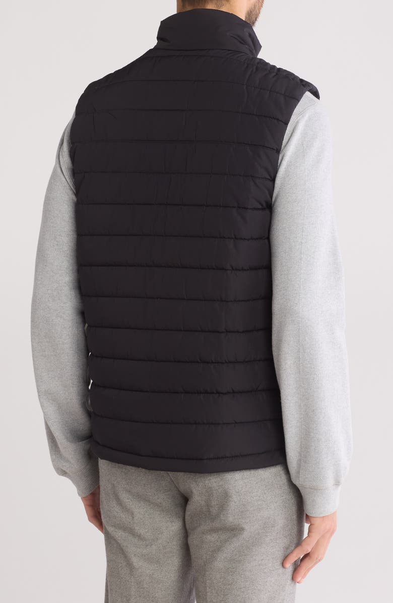 Original Penguin Water Resistant Puffer Vest, Alternate, color, True Black